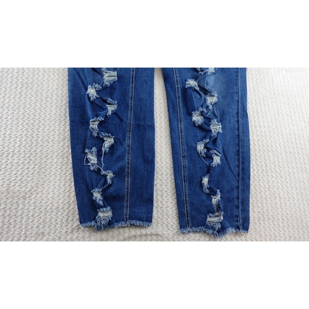 Ashley Stewart oedestruct denim  Jeans Size 28 New  Slim Stretchy - Picture 3 of 14